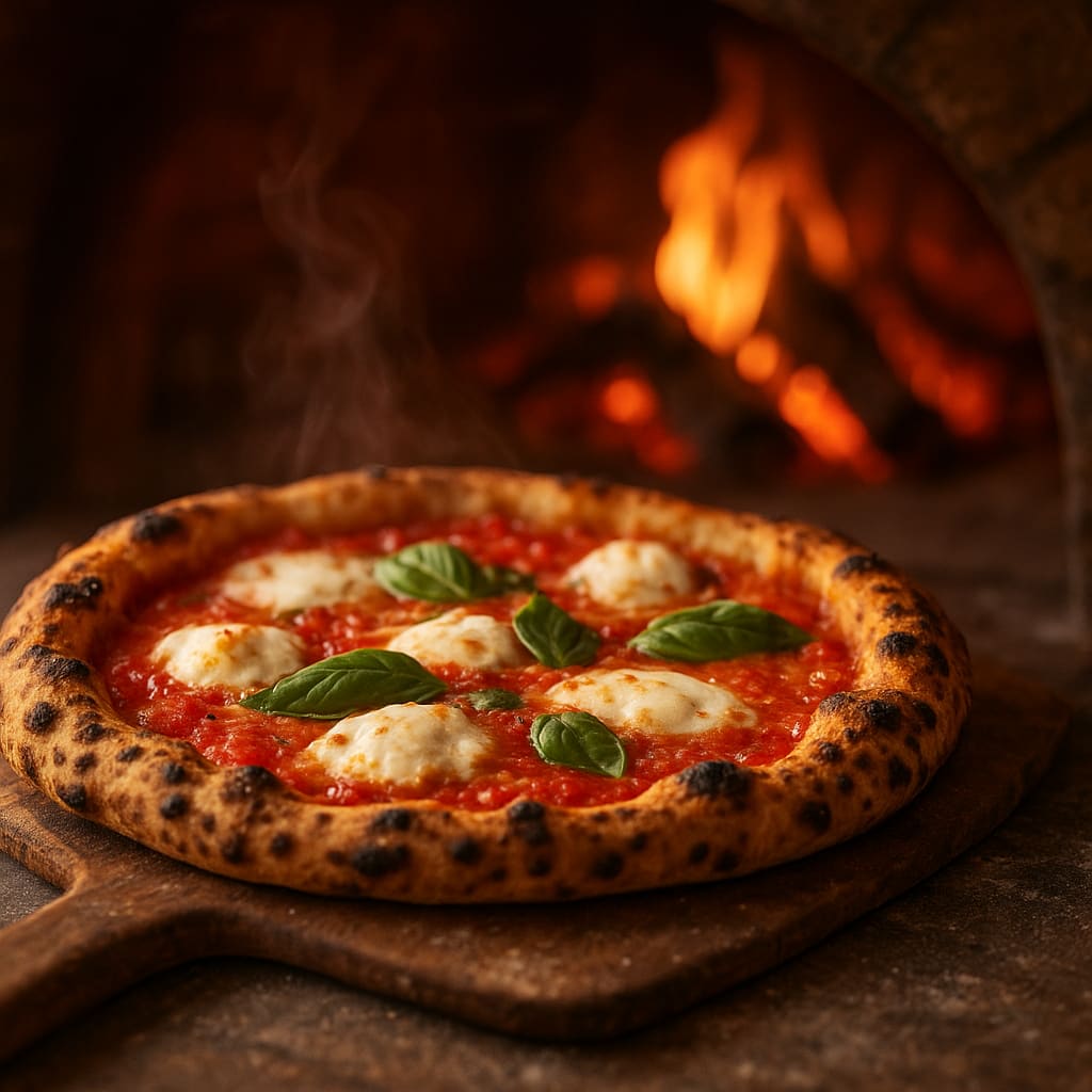 Holzofen Pizza